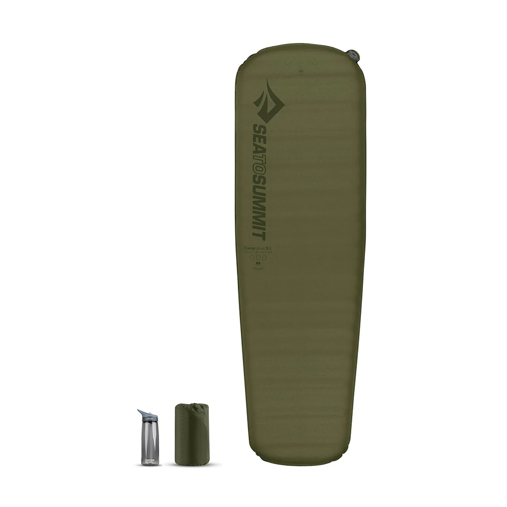 PODLOGA ZA SPAVANJE SEA TO SUMMIT CAMP PLUS SELF-INFLATING REGULAR green