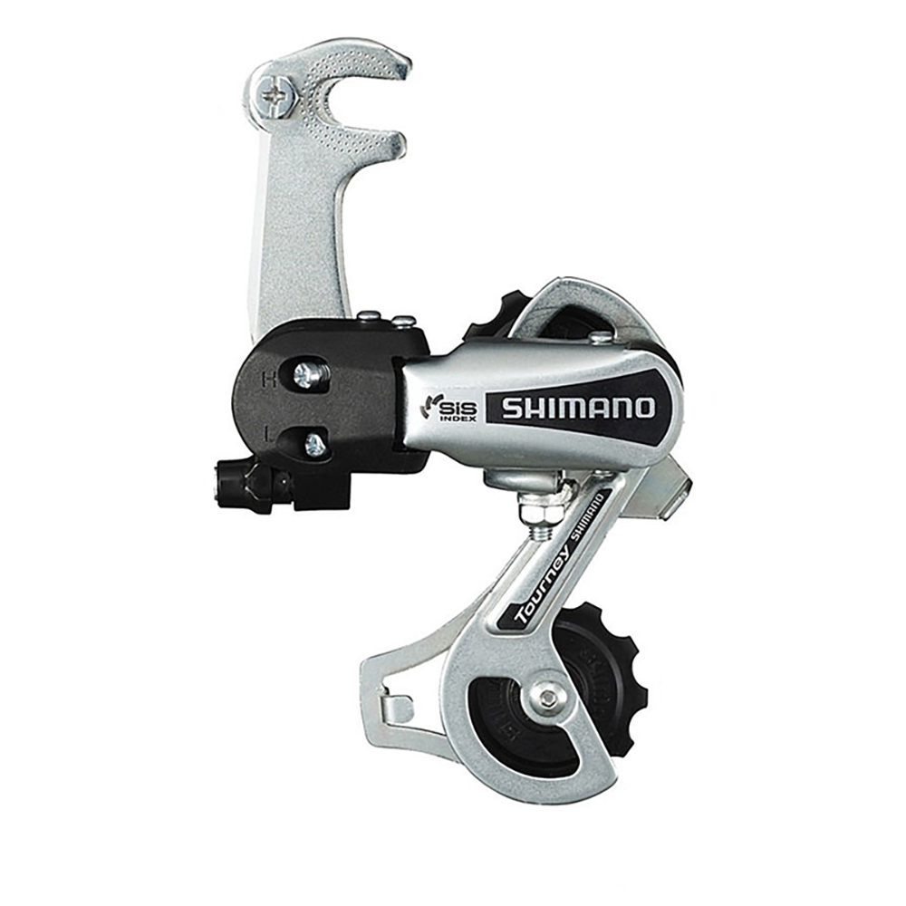 MENJAČ ZADNJI SHIMANO TOURNEY RD-TY21-B GS 6 BRZINA NA OSOVINU TOČKA SIVI