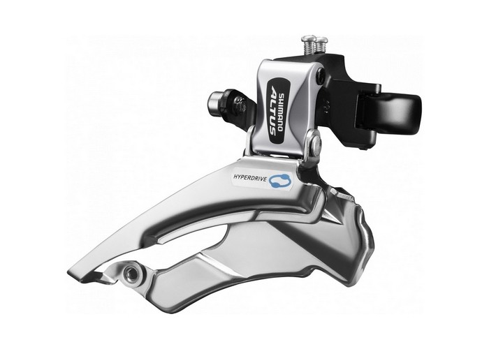 MENJAČ PREDNJI SHIMANO ALTUS FD-M313 3X7/8 SA ŠELNOM 34.9mm (+28.6/31.8 ADPT) 42-48T TOP DOWN-SWING DUAL-PULL - Slika 2