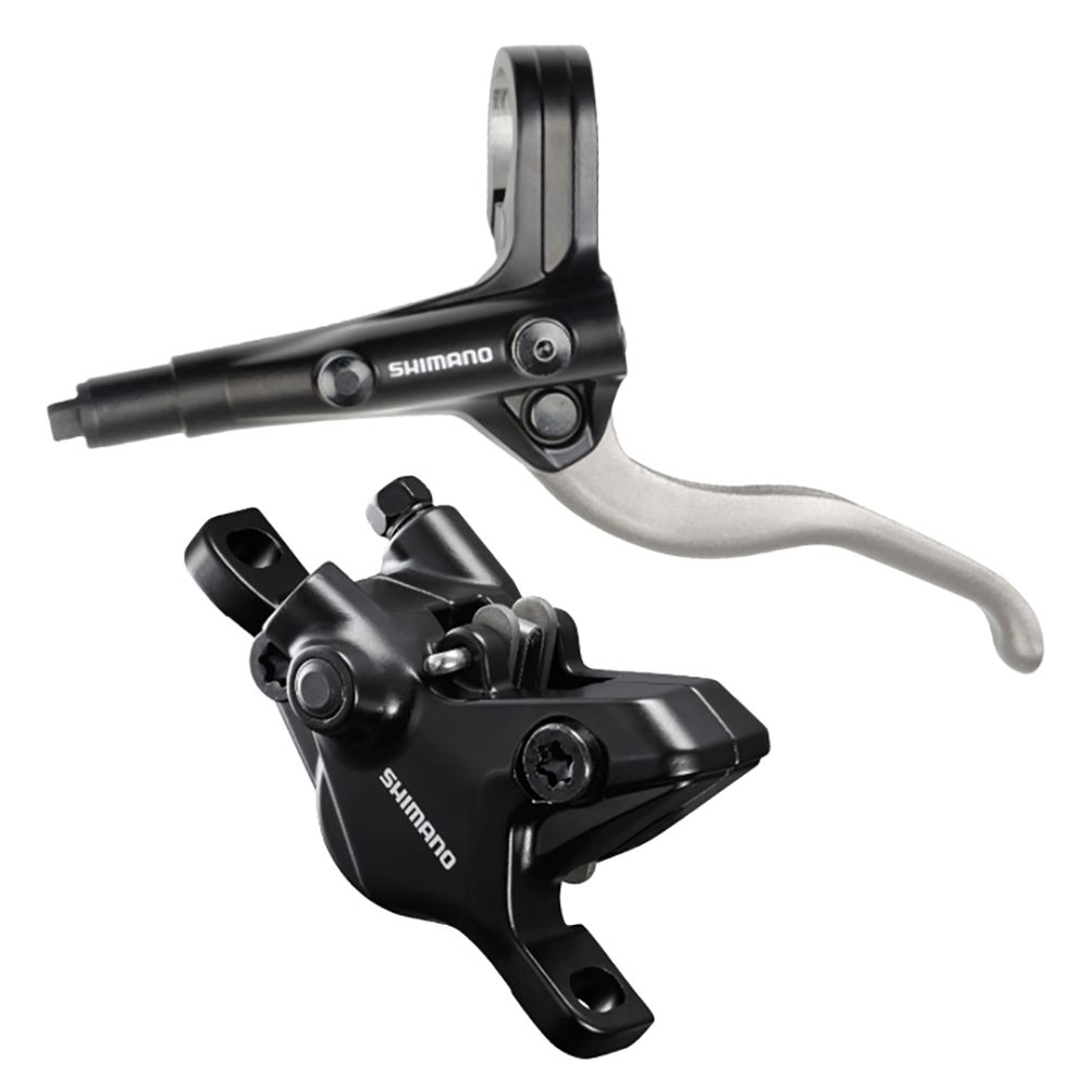 KOČNICA SHIMANO DEORE BL-MT401 + BR-MT410 DISK SET LEVA RUČICA + PREDNJA ČELJUST RESIN PAD SILVER