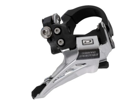MENJAČ PREDNJI SHIMANO DEORE FD-M6025-L 2X10 SA ŠELNOM 34.9MM (+28.6/31.8 ADPT) 34-38T LOW CLAMP TOP-SWING DOWN-PULL
