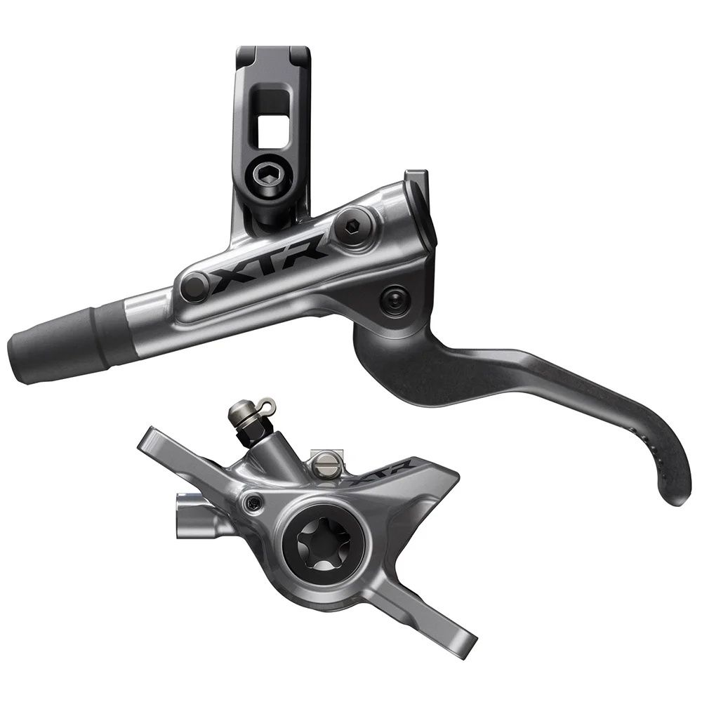 KOČNICA SHIMANO XTR BL-M9200 + BR-M9200 DISK SET /J-KIT LEVA RUČICA + PREDNJA ČELJUST RESIN PAD - Slika 2