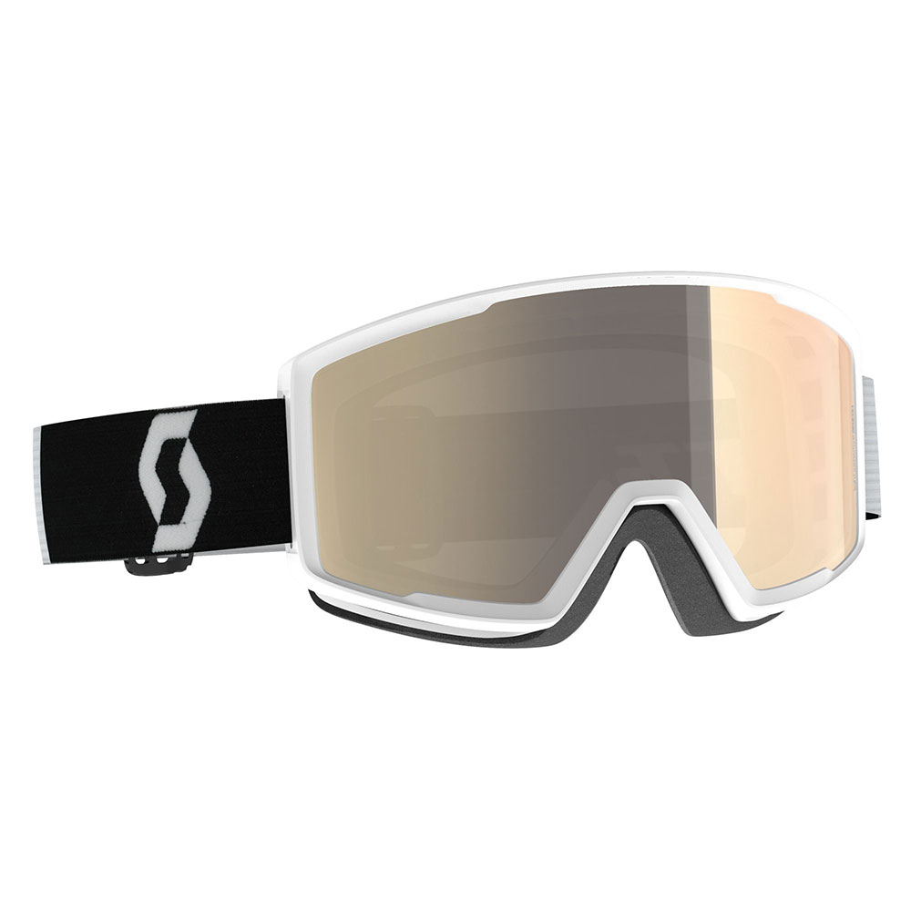 NAOČARE SKI SCOTT FACTOR PRO LS mineral white-black-AMP light sensitive blue chrome S2-4