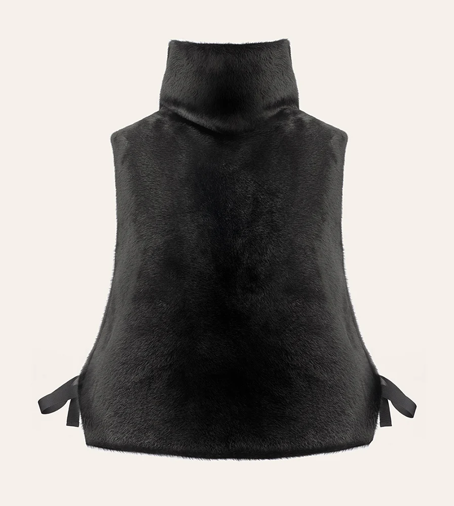 GREJAČ TELA-PRSLUK POIVRE BLANC FURRY-WO SKI black