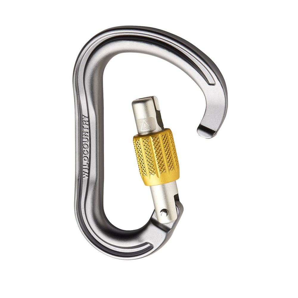 KARABINER HMS WILDCOUNTRY XENON grey-yellow - Slika 3