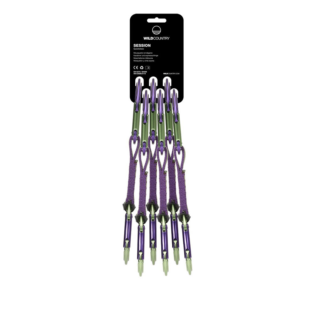 SET KOMPLETA ZA PENJANJE WILDCOUNTRY SESSION 3.0 6x12cm purple-green - Slika 2