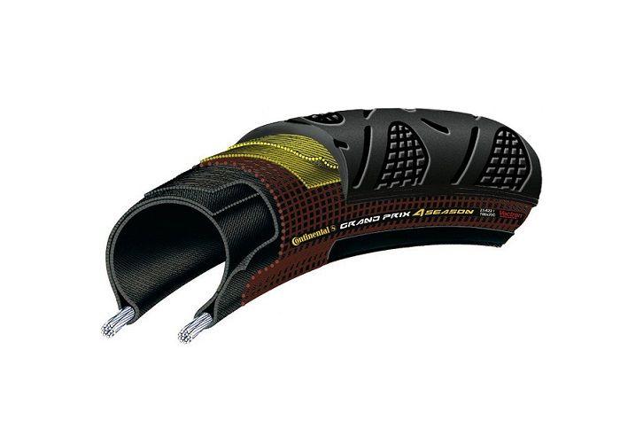 GUMA SPOLJAŠNJA 700x25C CONTINENTAL GRAND PRIX 4-SEASON black/black DuraSkin kevlar - Slika 3