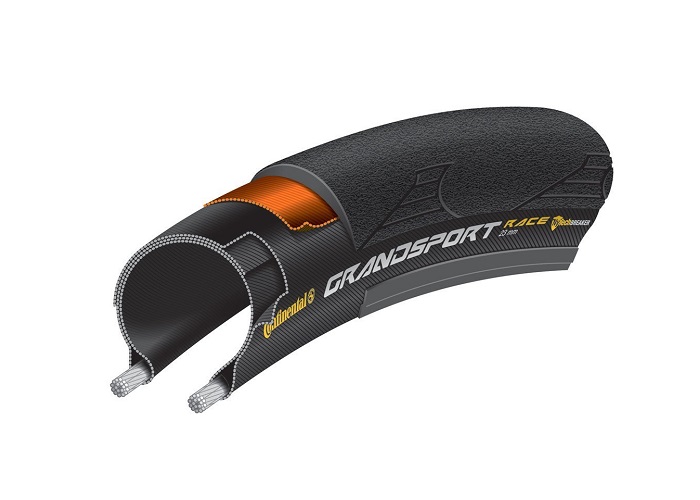 GUMA SPOLJAŠNJA 700x23C CONTINENTAL GRAND SPORT RACE black/black Skin kevlar - Slika 3