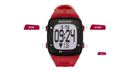 FITNES NARUKVICA-SIGMA iD.RUN HR CRVENI