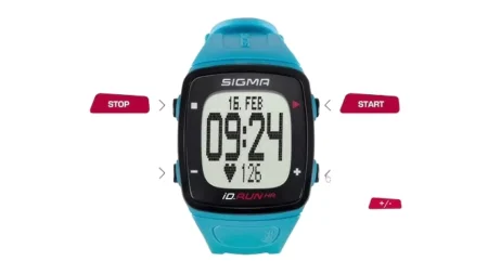 FITNES NARUKVICA-SIGMA iD.RUN HR PLAVI